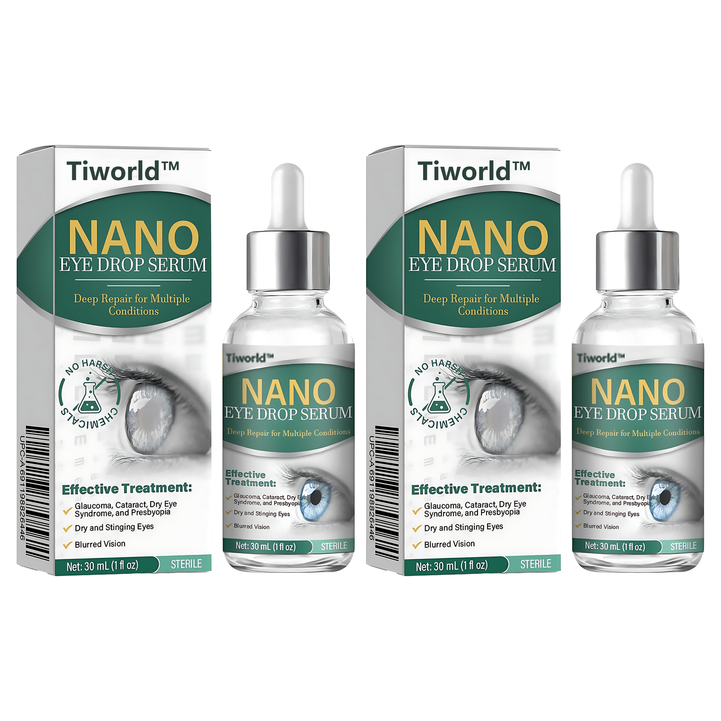 👩⚕️Tiworld™ Nano Eye Drops Serum ✅FDA Approved(Suitable for presbyopia, dry eye syndrome, glaucoma, and cataracts) 👀