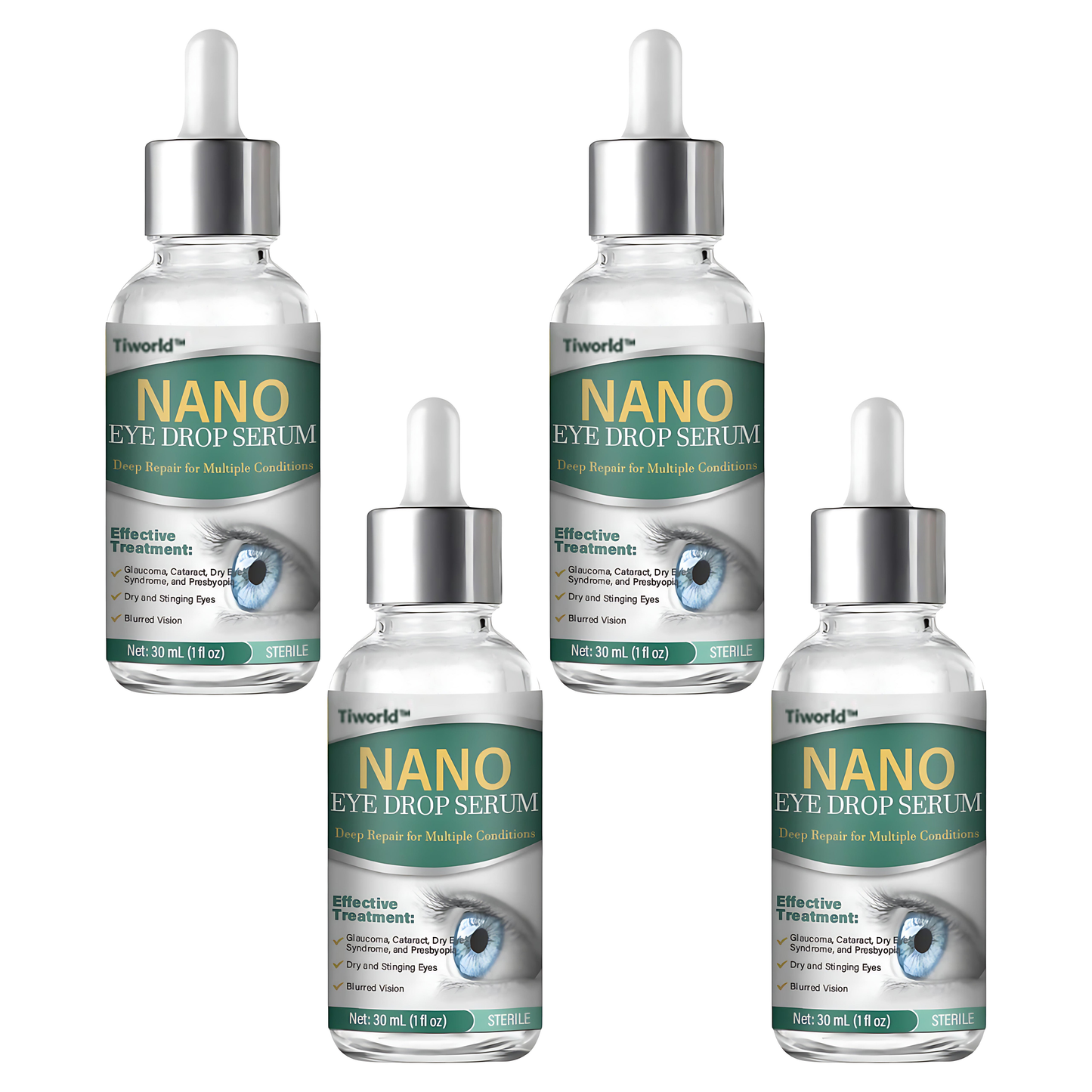 👩⚕️Tiworld™ Nano Eye Drops Serum ✅FDA Approved(Suitable for presbyopia, dry eye syndrome, glaucoma, and cataracts) 👀