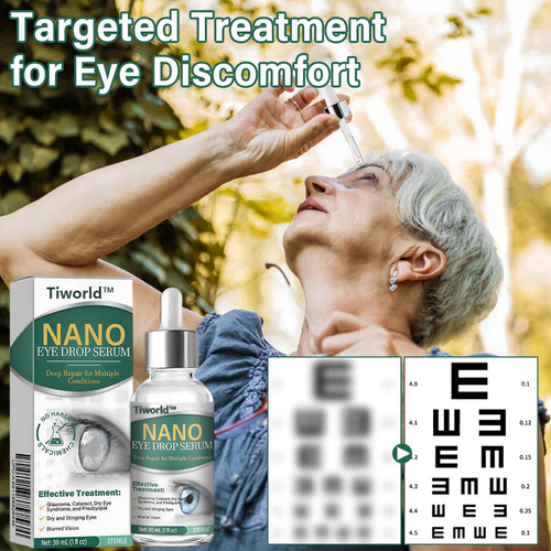 👩⚕️Tiworld™ Nano Eye Drops Serum ✅FDA Approved(Suitable for presbyopia, dry eye syndrome, glaucoma, and cataracts) 👀