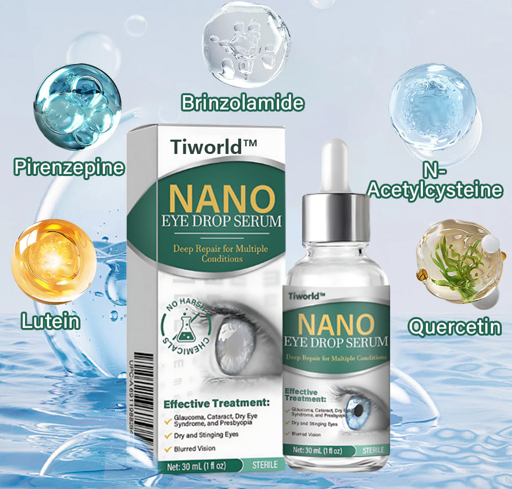 👩⚕️Tiworld™ Nano Eye Drops Serum ✅FDA Approved(Suitable for presbyopia, dry eye syndrome, glaucoma, and cataracts) 👀